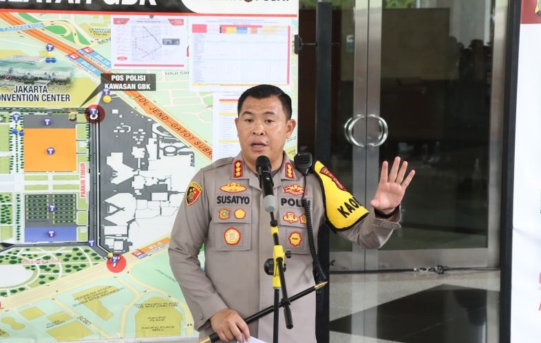 Pembagian titik di JCC oleh Polisi menjadi tiga ring pada pengamanan debat terakhir capres Pembagian titik di JCC oleh Polisi menjadi tiga ring pada pengamanan debat terakhir capres