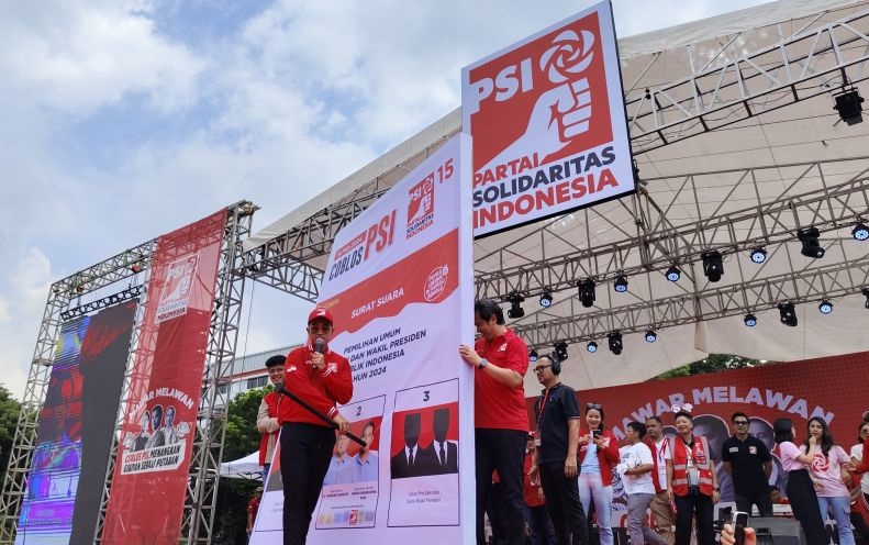 Kaesang ajak warga Jakarta coblos mulut Gibran Kaesang ajak warga Jakarta coblos mulut Gibran