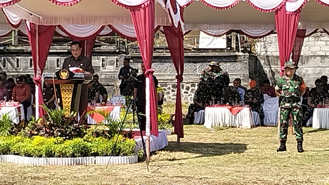 Prajurit Kodim 1623/Karangasem mulai gelar program TMMD ke-119 di Karangasem, Bali Prajurit Kodim 1623/Karangasem mulai gelar program TMMD ke-119 di Karangasem, Bali