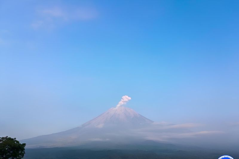 Gunung Semeru lontarkan abu setinggi 1.000 meter ke timur laut Gunung Semeru lontarkan abu setinggi 1.000 meter ke timur laut