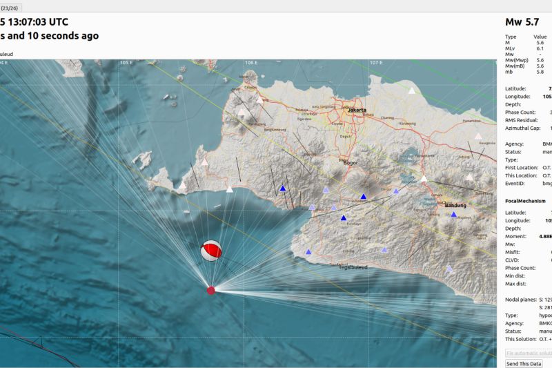 Endapan kuarter dan batuan tersier perkuat guncangan gempa di Banten Endapan kuarter dan batuan tersier perkuat guncangan gempa di Banten