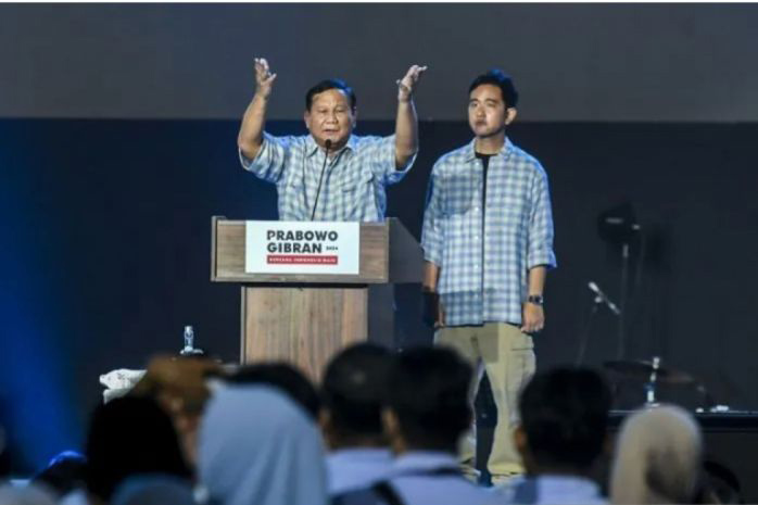 Hitung cepat KPU tunjukkan suara Prabowo-Gibran capai 57,46 persen Hitung cepat KPU tunjukkan suara Prabowo-Gibran capai 57,46 persen