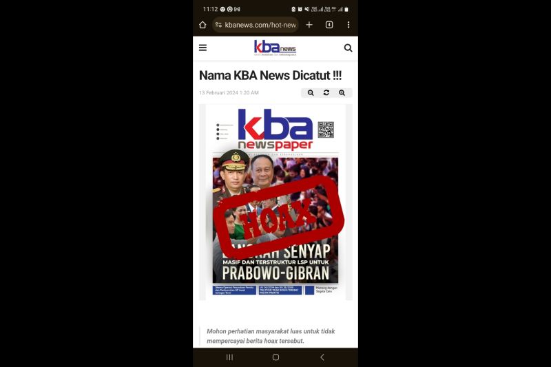 Polri dan KBA News usut pembuat hoaks ketidaknetralan Kapolri Polri dan KBA News usut pembuat hoaks ketidaknetralan Kapolri