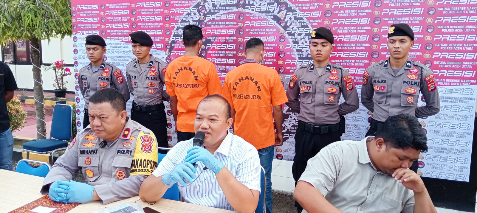 Polres Aceh Utara gagalkan peredaran 1 kg sabu, dua tersangka ditangkap Polres Aceh Utara gagalkan peredaran 1 kg sabu, dua tersangka ditangkap
