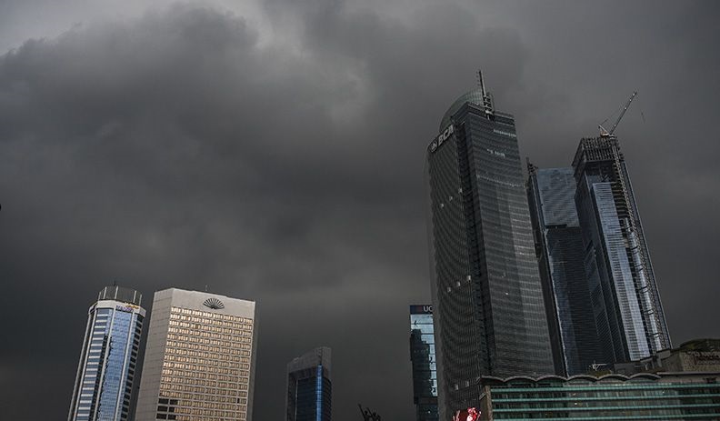 Seluruh wilayah Jakarta diprakirakan hujan ringan pada Jumat siang