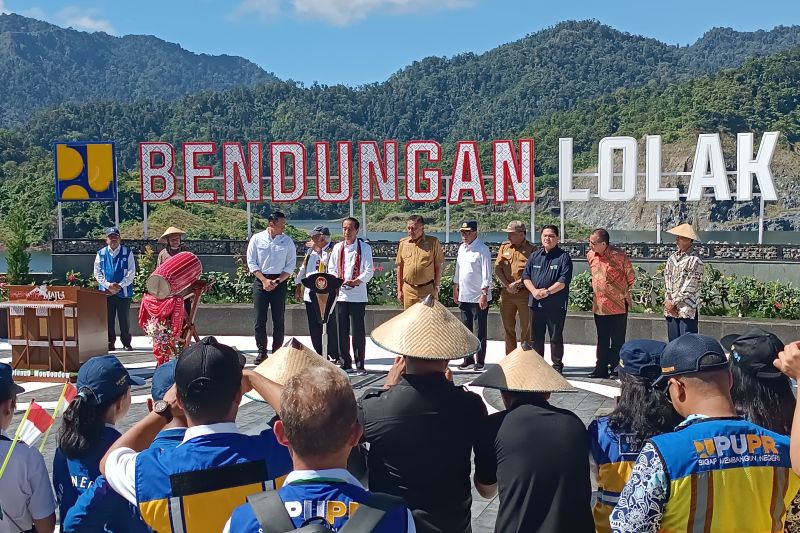 Presiden Joko Widodo resmikan Bendungan Lolak Presiden Joko Widodo resmikan Bendungan Lolak