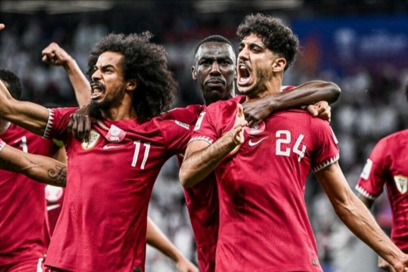 Timnas Qatar dipastikan hadapi Yordania di final setelah menang 3-2 atas Iran