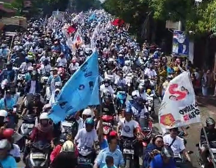 Ribuan relawan Ndaru Tegal deklarasi dukung Prabowo-Gibran di Pilpres 2024