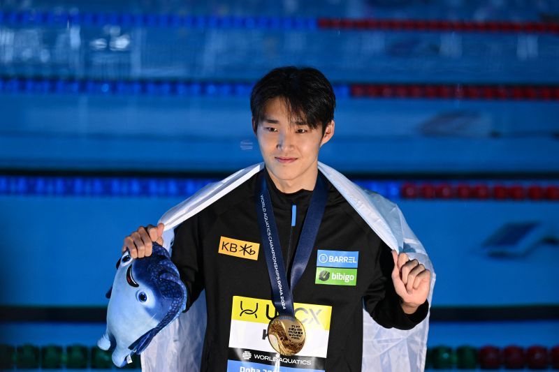 Kim Woo-min sabet gelar juara dunia renang gaya bebas 400m putra Kim Woo-min sabet gelar juara dunia renang gaya bebas 400m putra
