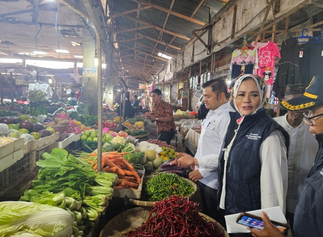 TPID Kabupaten Langkat sidak pasar, harga beras masih melambung