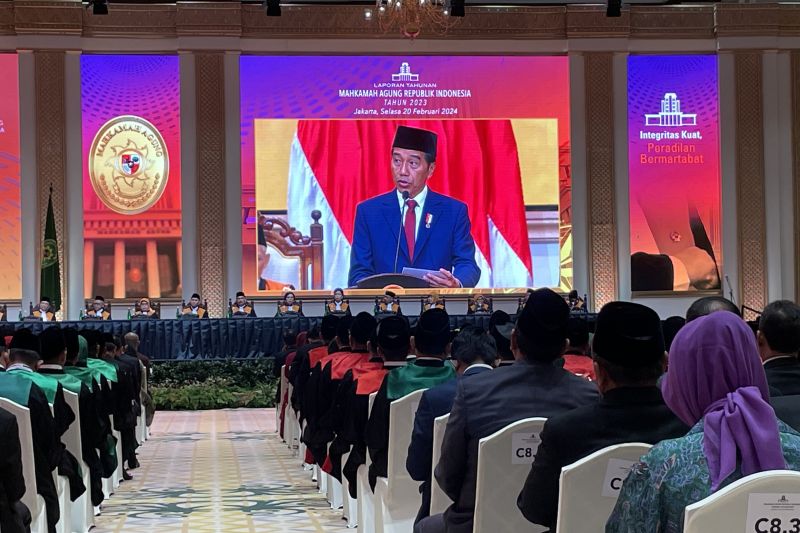 Presiden Jokowi apresiasi reformasi internal Mahkamah Agung Presiden Jokowi apresiasi reformasi internal Mahkamah Agung