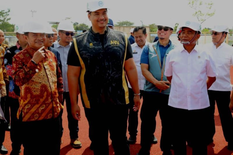 Persiapan arena PON XXI sesuai progres Persiapan arena PON XXI sesuai progres