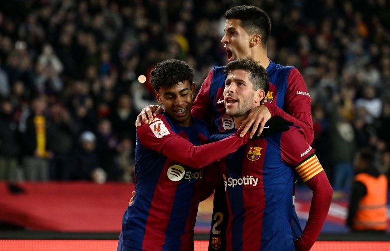 Barcelona atasi perlawanan Barbastro dengan skor 3-2