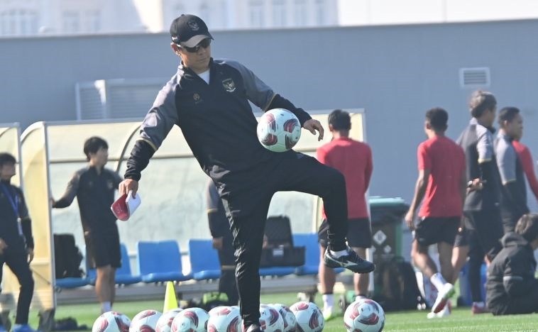 Kebahagiaan Shin Tae-yong setelah timnas lolos ke 16 besar