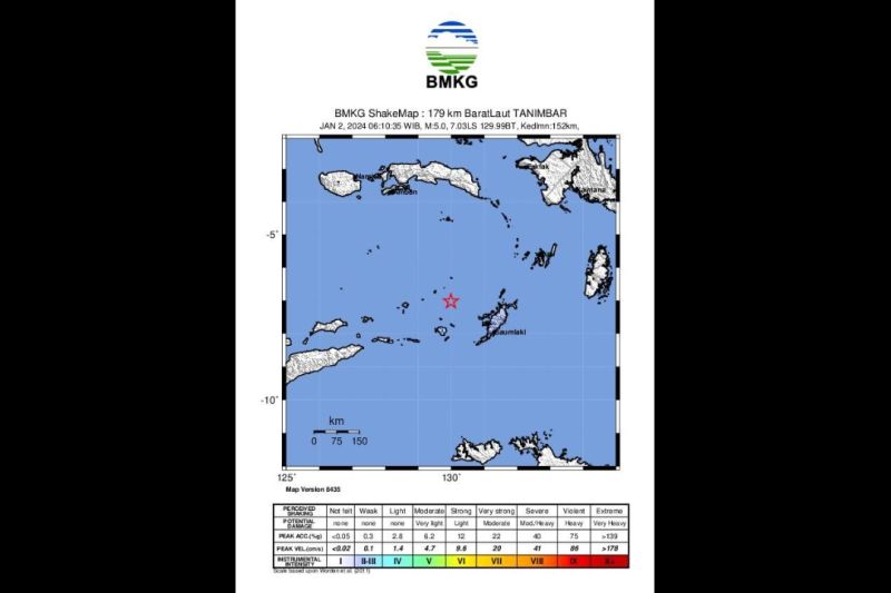 Slab lempeng Banda picu gempa M5,0 di wilayah Laut Banda Slab lempeng Banda picu gempa M5,0 di wilayah Laut Banda