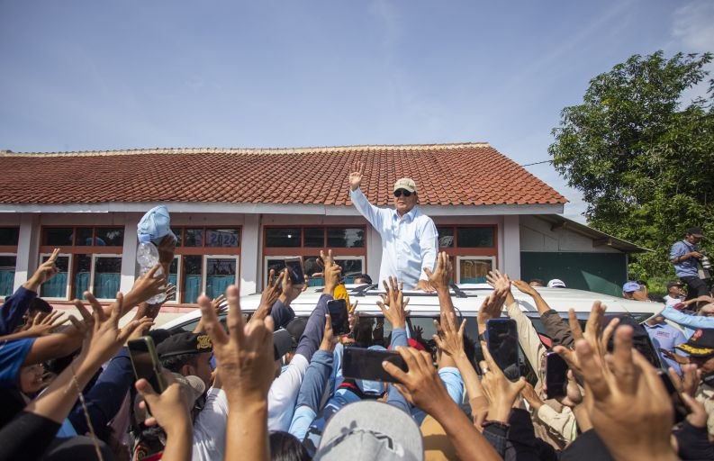 Kampanye hari ke-55 , Prabowo bersama Ara, Gibran persiapan debat Kampanye hari ke-55 , Prabowo bersama Ara, Gibran persiapan debat