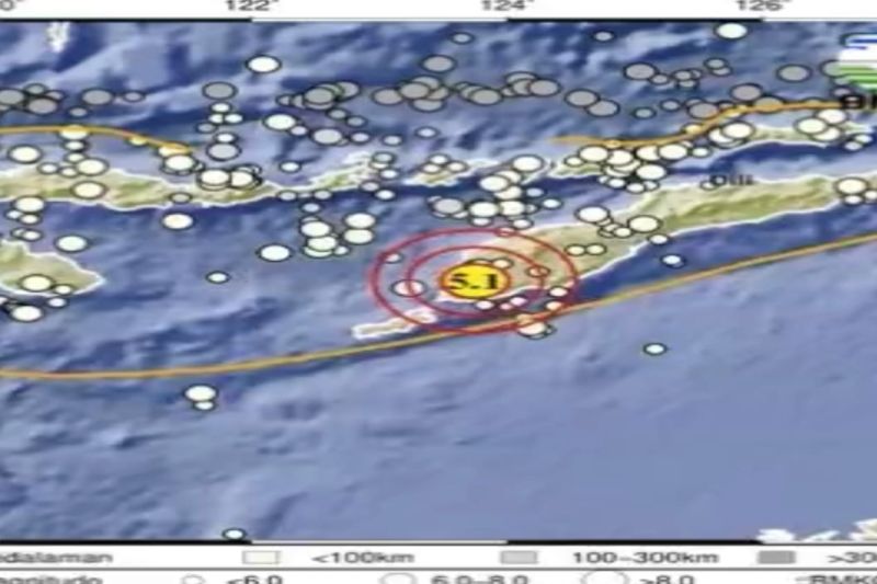 BMKG sebut tidak ada potensi tsunami pasca gempa bumi M5,1 di NTT BMKG sebut tidak ada potensi tsunami pasca gempa bumi M5,1 di NTT