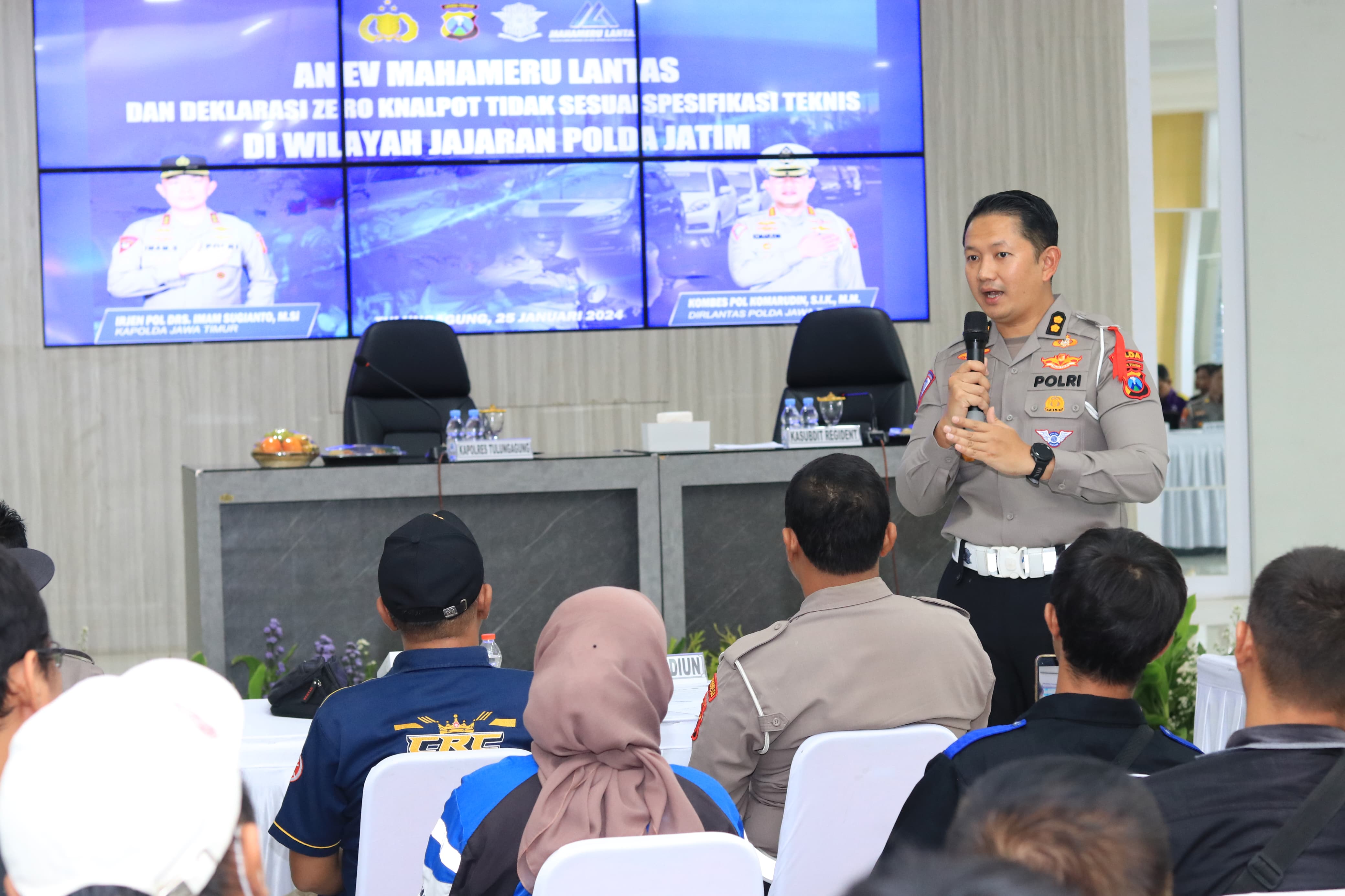 Tekan angka kecelakaan, Ditlantas Polda Jatim ajak masyarakat zero knalpot brong Tekan angka kecelakaan, Ditlantas Polda Jatim ajak masyarakat zero knalpot brong