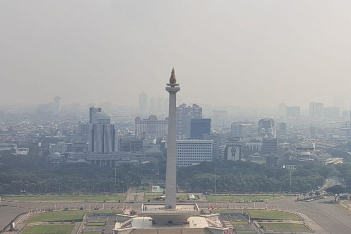 Kualitas udara Jakarta tidak sehat pada Sabtu pagi Kualitas udara Jakarta tidak sehat pada Sabtu pagi