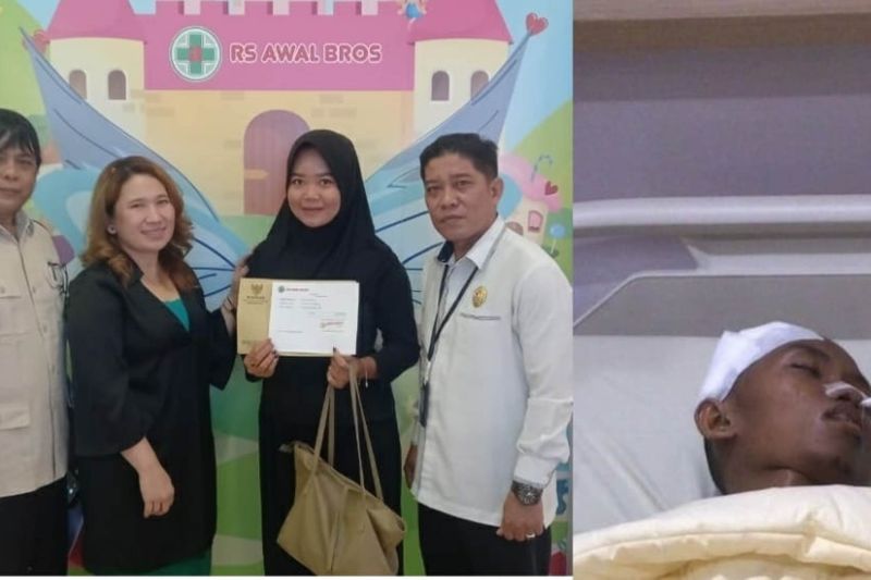 Baznas Riau bantu biaya pemasangan batok kepala korban kecelakaan