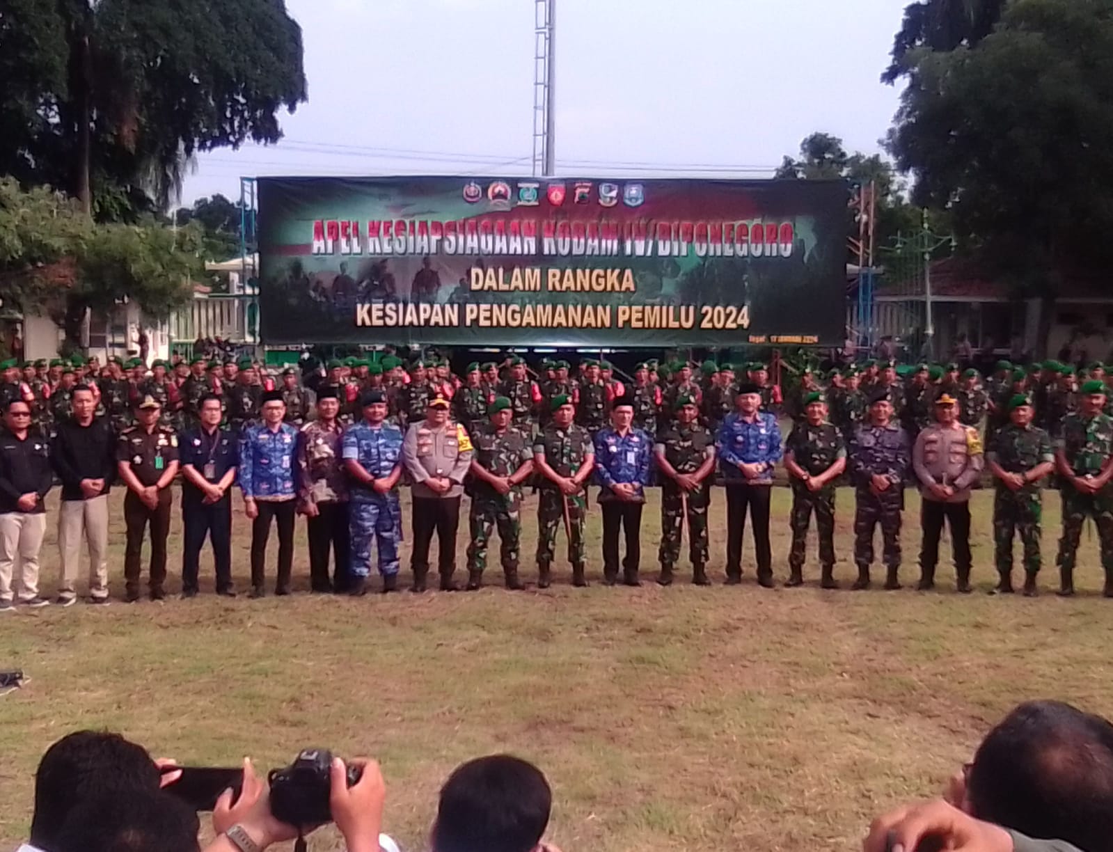 Wujudkan Pemilu damai, Kodam IV/Diponegoro gelar apel bersama Wujudkan Pemilu damai, Kodam IV/Diponegoro gelar apel bersama