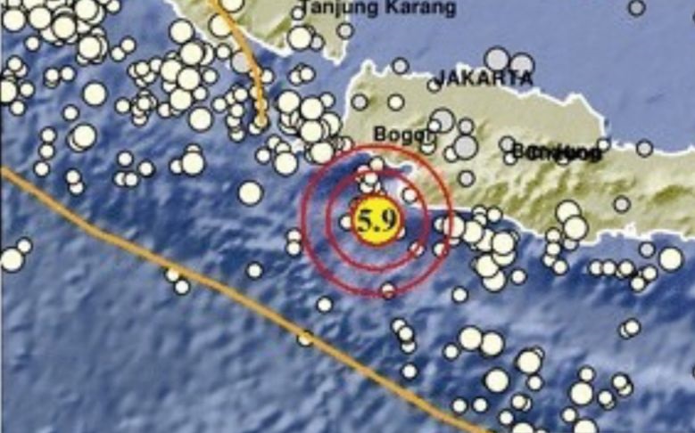 Gempa 5,9 guncang Bayah Banten terasa hingga Sukabumi Gempa 5,9 guncang Bayah Banten terasa hingga Sukabumi