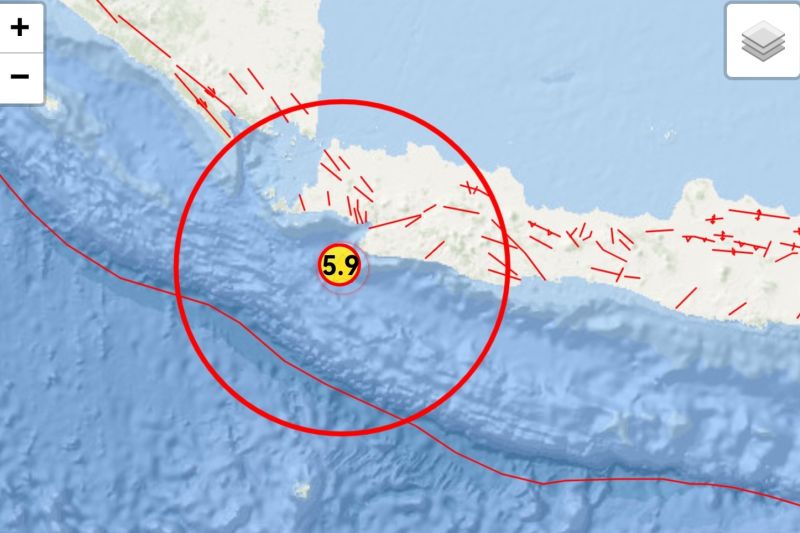 Aktivitas penujaman jadi penyebab dari gempa di perairan selatan Bayah Banten