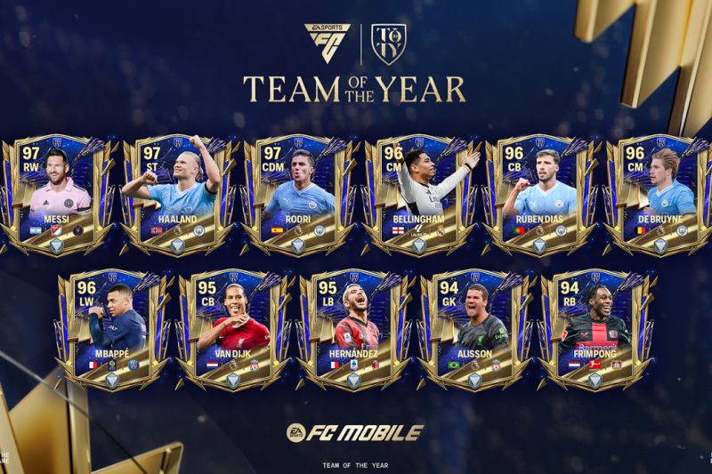 EA Sports FC Mobile umumkan daftar pemain tim terbaik tahun ini EA Sports FC Mobile umumkan daftar pemain tim terbaik tahun ini
