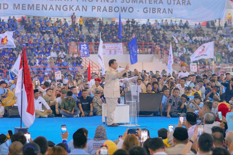 Kampanye hari ke-48 Prabowo ke Bandung dan Gibran di Jakarta Kampanye hari ke-48 Prabowo ke Bandung dan Gibran di Jakarta