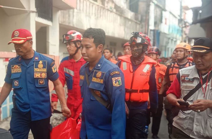 Gulkarmat Jaktim temukan jasad bocah yang tenggelam di Kali Ciliwung
