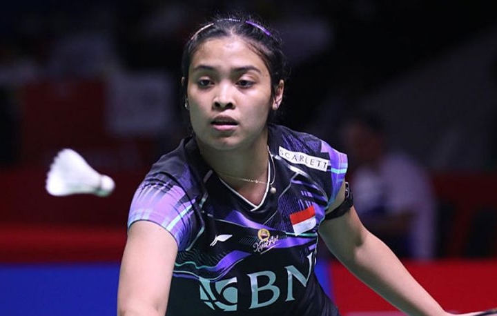 Gregoria melaju ke perempat final usai laga All Indonesian
