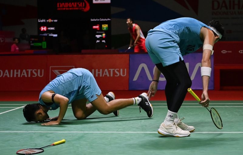 Fajar/Rian melangkah ke semifinal usai tekuk Bagas/Fikri