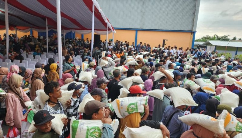 Presiden Jokowi salurkan bantuan pangan di Kabupaten Klaten