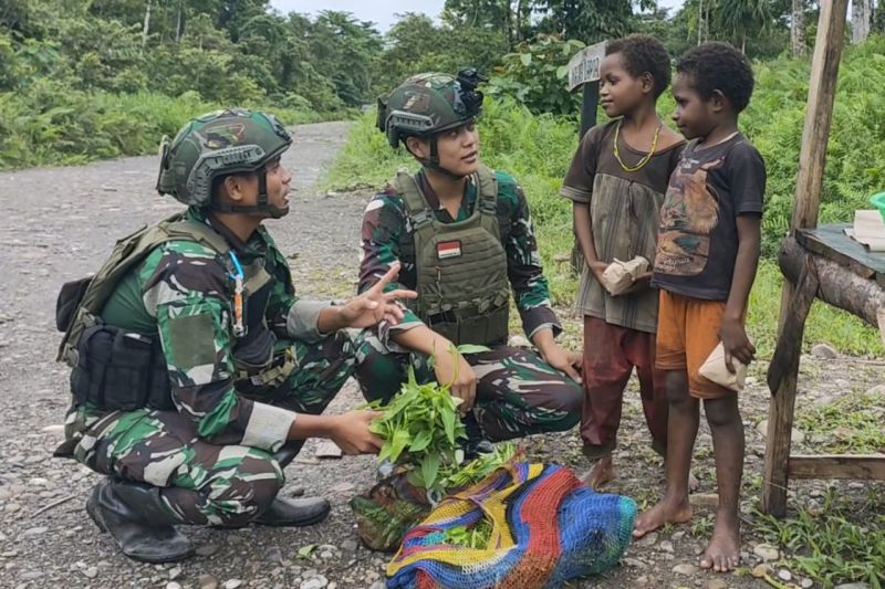 Satgas TNI Habema gelar Hari Berkat di Nduga