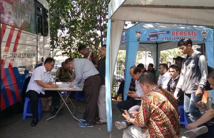 SIM keliling tersedia di lima lokasi di Jakarta pada Kamis