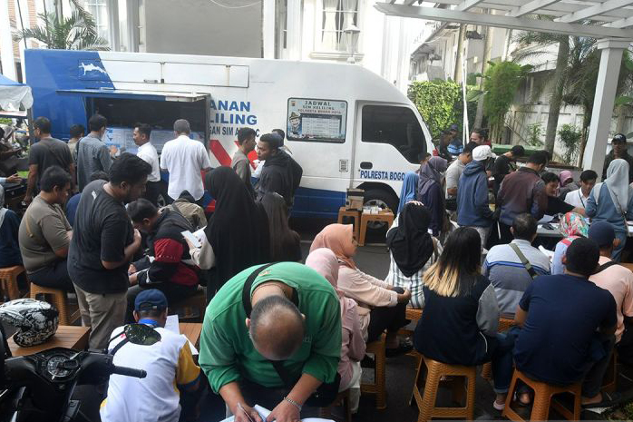 Lokasi layanan SIM keliling di Jakarta pada Senin