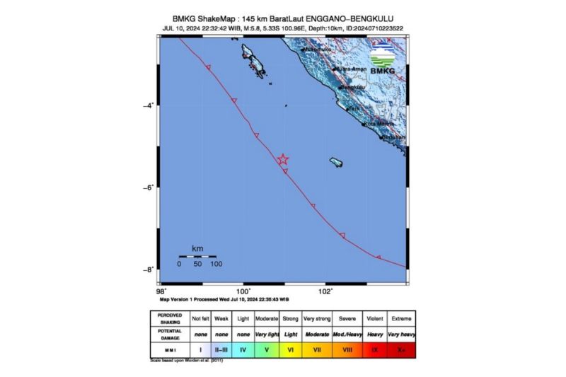 BMKG: Gempa Bengkulu akibat subduksi Lempeng Indo-Australia BMKG: Gempa Bengkulu akibat subduksi Lempeng Indo-Australia