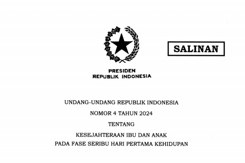 Jokowi teken UU KIA untuk hak keluarga di 1.000 hari pertama kehidupan Jokowi teken UU KIA untuk hak keluarga di 1.000 hari pertama kehidupan