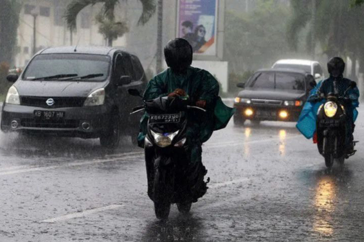 Mayoritas wilayah RI akan dilanda hujan sedang-lebat pada kamis
