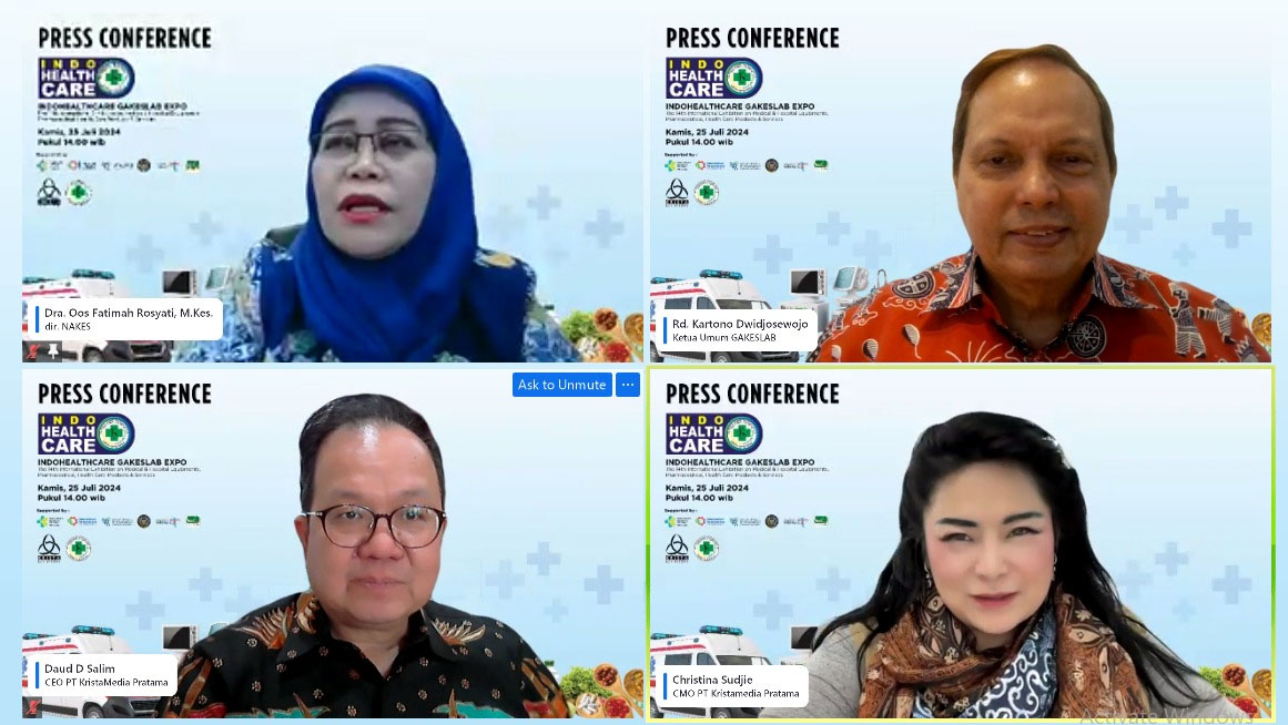 Krista Exhibitions bersama GAKESLAB akan selenggarakan Indo Health Care Gakeslab Expo 2024 Krista Exhibitions bersama GAKESLAB akan selenggarakan Indo Health Care Gakeslab Expo 2024