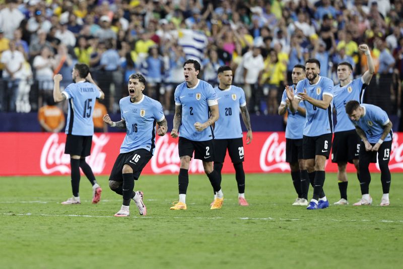 Uruguay tantang Kolombia di semifinal usai tumbangkan Brasil