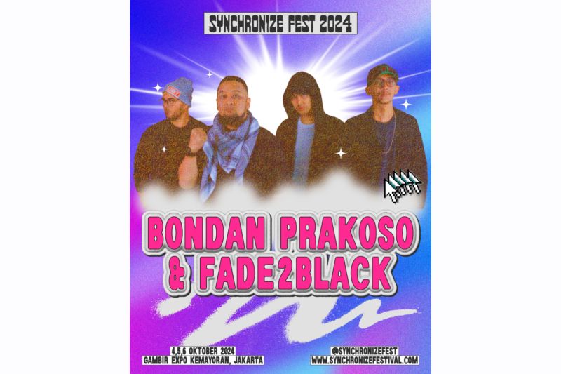 Bondan Prakoso & Fade2Black akan tampil di Synchronize Fest 2024 Bondan Prakoso & Fade2Black akan tampil di Synchronize Fest 2024