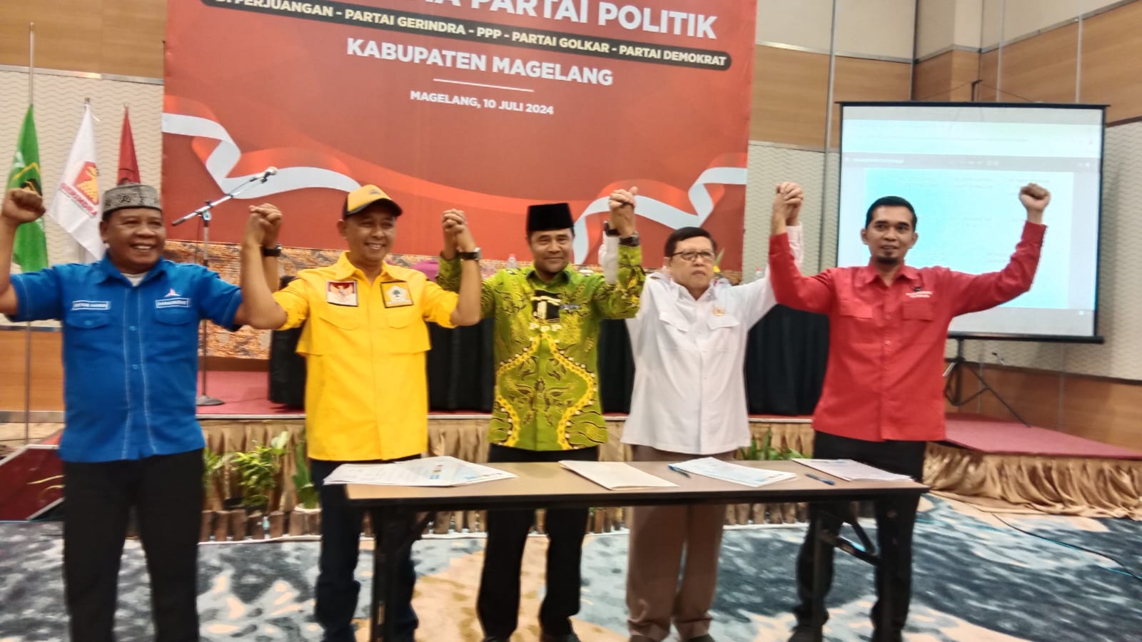 Koalisi 5 partai usung Grengseng Pamuji dan H Sahid Koalisi 5 partai usung Grengseng Pamuji dan H Sahid