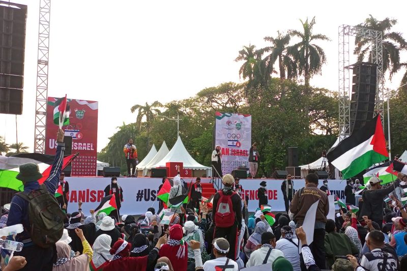 Polri kerahkan 1.598 personel gabungan guna amankan aksi Bela Palestina Polri kerahkan 1.598 personel gabungan guna amankan aksi Bela Palestina