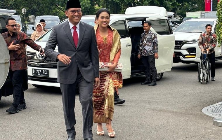 Sudaryono tiba di Istana Jakarta untuk dilantik jadi Wamentan