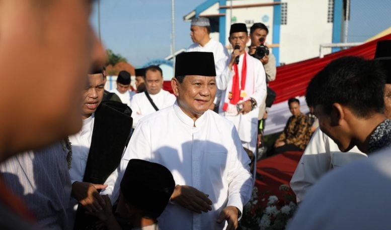 Prabowo salat Iduladha di dekat kediamannya Prabowo salat Iduladha di dekat kediamannya
