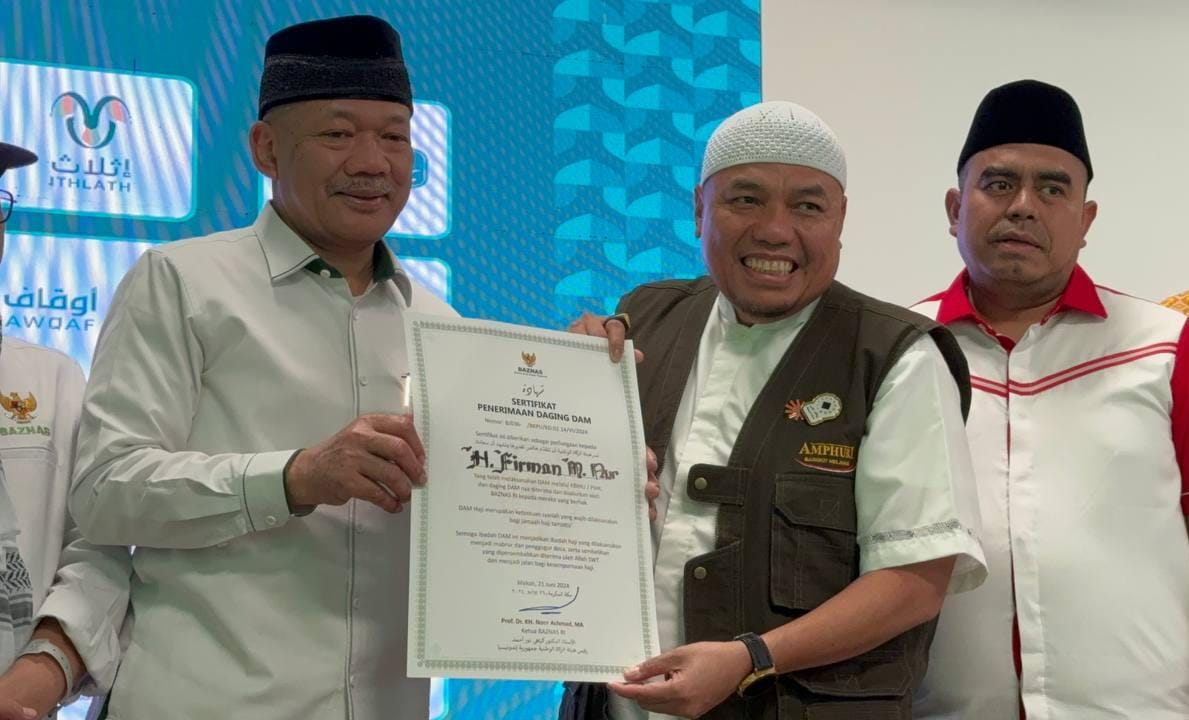 BAZNAS RI salurkan Dam jemaah haji bagi sekolah Indonesia di Makkah BAZNAS RI salurkan Dam jemaah haji bagi sekolah Indonesia di Makkah