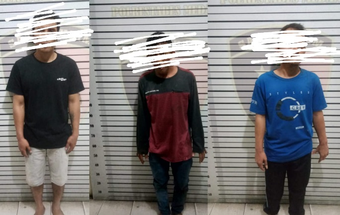 Reskrim Polsek Medan Baru amankan 3 begal Reskrim Polsek Medan Baru amankan 3 begal