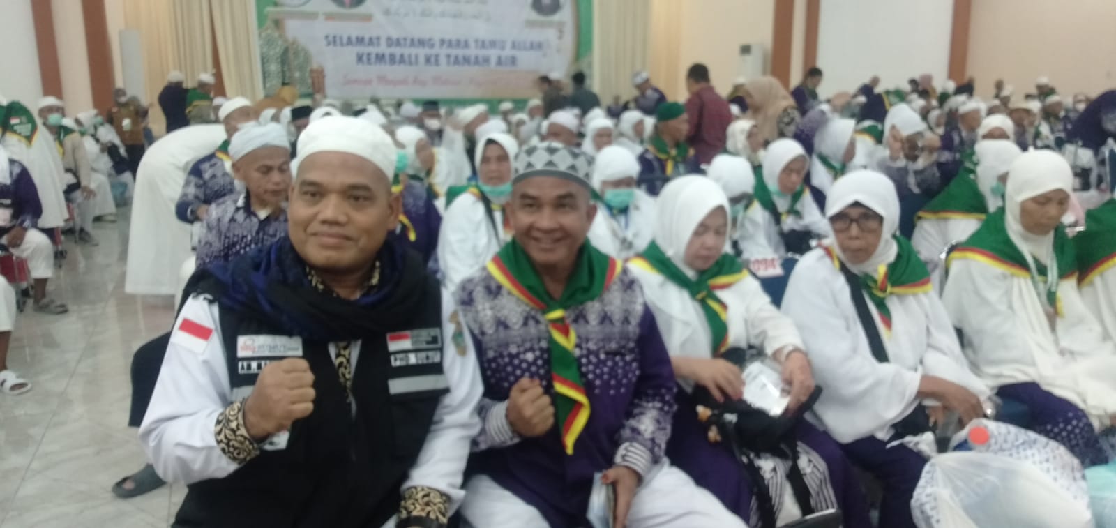 Kloter pertama jemaah haji Sumut tiba di tanah air Kloter pertama jemaah haji Sumut tiba di tanah airÂ