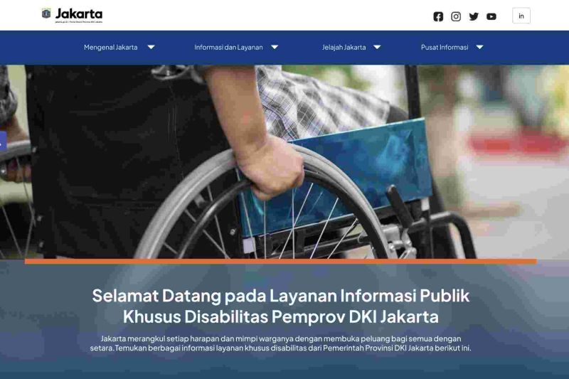 DKI luncurkan laman landas khusus disabilitas DKI luncurkan laman landas khusus disabilitas